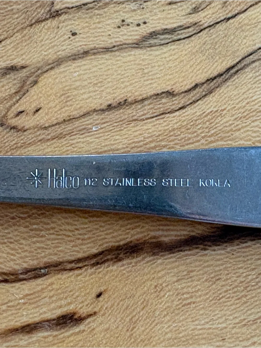 Halco Stainless Steel Korea Slotted Serving Spoon Vintage Flatware Utensil